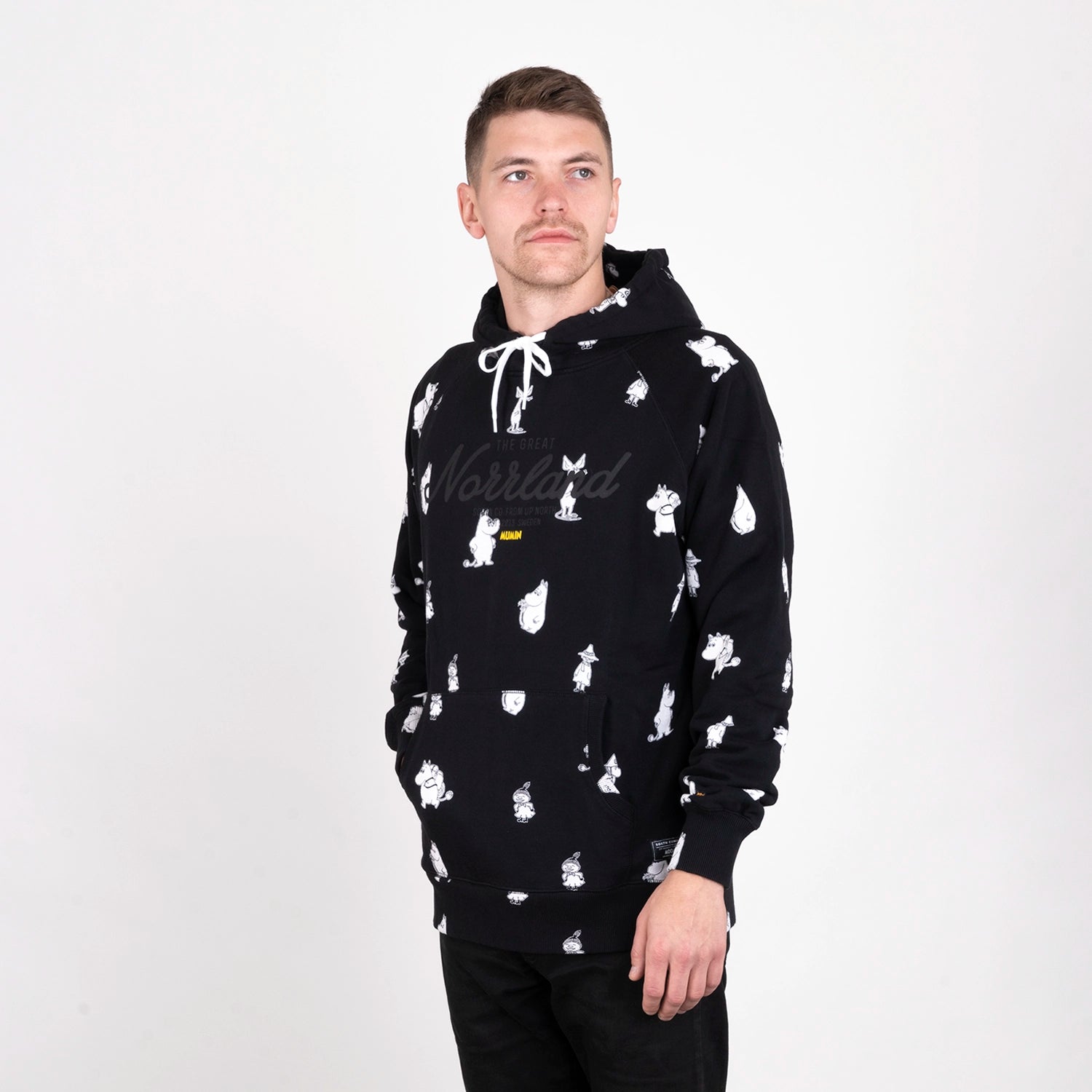 GREAT NORRLAND HOODIE - MUMIN ALL BLACK