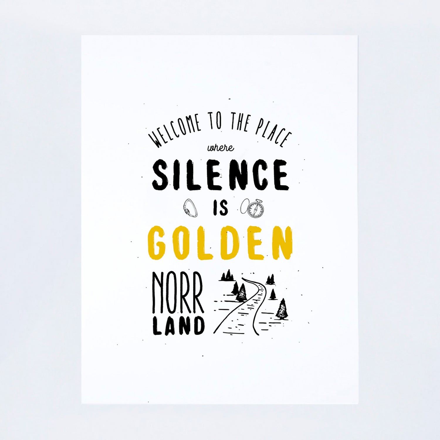 POSTER SILENCE IS GOLDEN